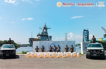 Lancha asegurada en Chiapas