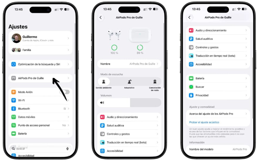 Un menú de Ajustes mucho más fácil de navegar. (Applesfera)