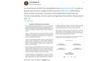 Lucy Meza condena el ataque