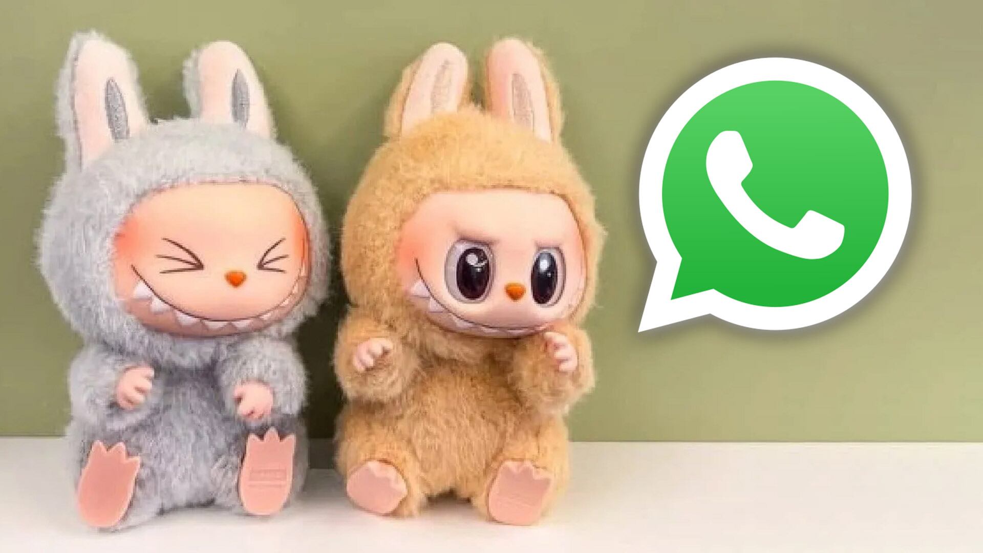 El modo labubu permite la personalización de la app de WhatsApp. (Fotocomposición: Infobae)