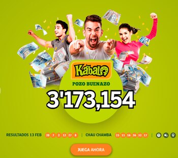 Ganadores de Kábala del jueves