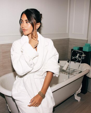 Roccuzzo mostró el detrás de