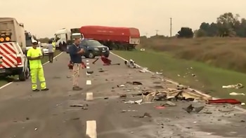Tragedia en Santa Fe: dos camiones chocaron de frente y murió un chofer
