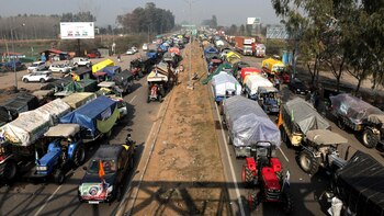 Agricultores indios declaran una tregua