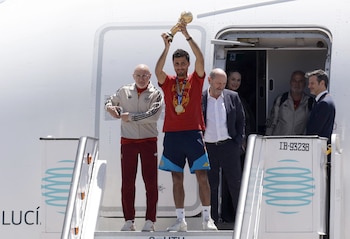 La llegada de la seleccion española luego de ganar el mundial 2026