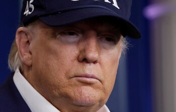 Trump en la conferencia de