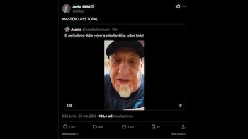 El actor Juan Acosta volvió a defender a Milei: "No hay una persona que no lo agreda, ¿por qué no va agredir?"