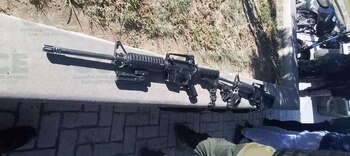 Armas incautadas durante el operativo