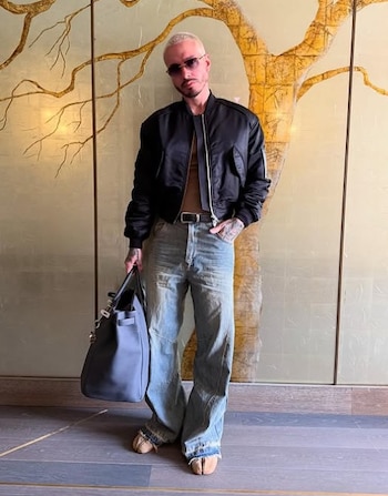 Andrea Agudelo y J Balvin