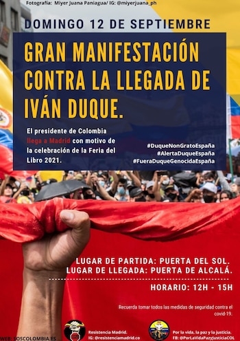 Protestas Duque en España