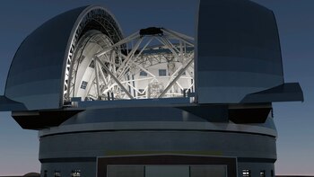 Revelan imágenes del avance en la construcción del telescopio más grande del mundo en Chile