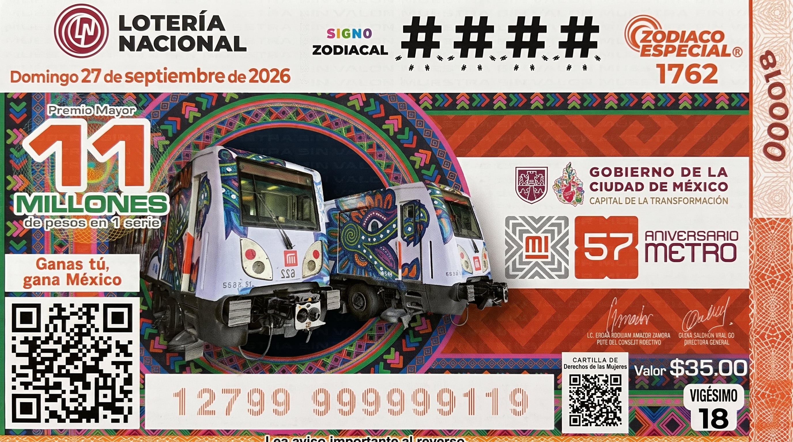 Lotería Nacional.