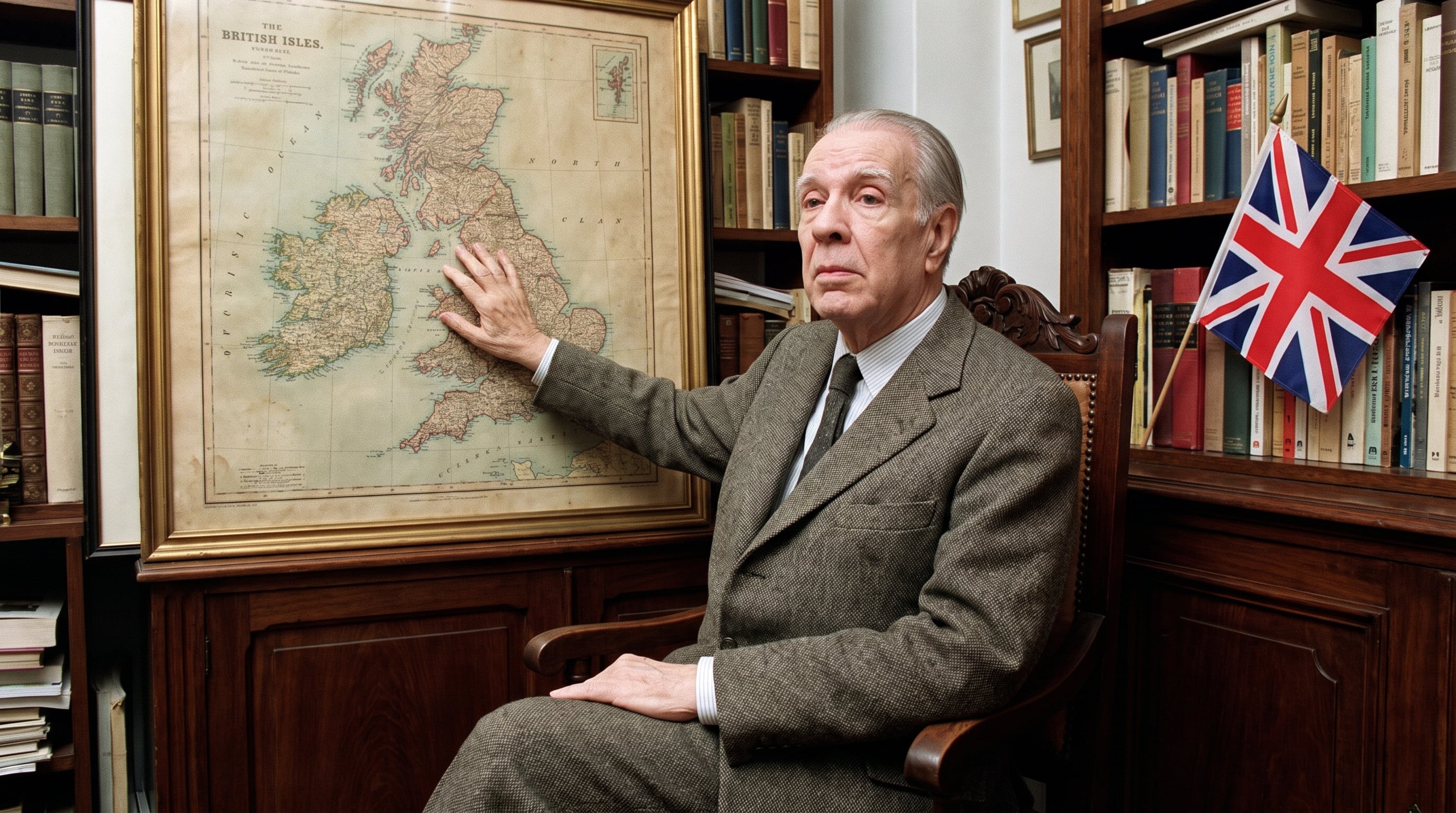 Jorge Luis Borges admiraba el carácter y la lengua inglesas. (Imagen Ilustrativa Infobae)