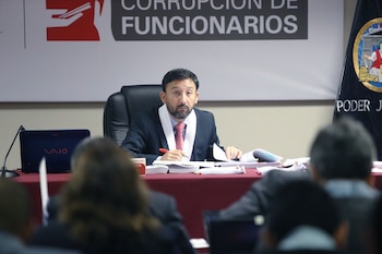 Juez Manuel Chuyo en una audiencia judicial. Foto: Poder Judicial