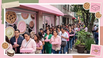 La galleta viral de TikTok ya tiene tienda en la Roma: cientos de personas hacen fila para probarla
