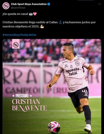 Cristian Benavente seguirá jugando en