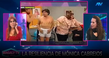 “No tenía ni pantis”: Mónica Cabrejos revela cómo debutó como vedette gracias a Manolo Rojas. Captura: Magaly TV La Firme.
