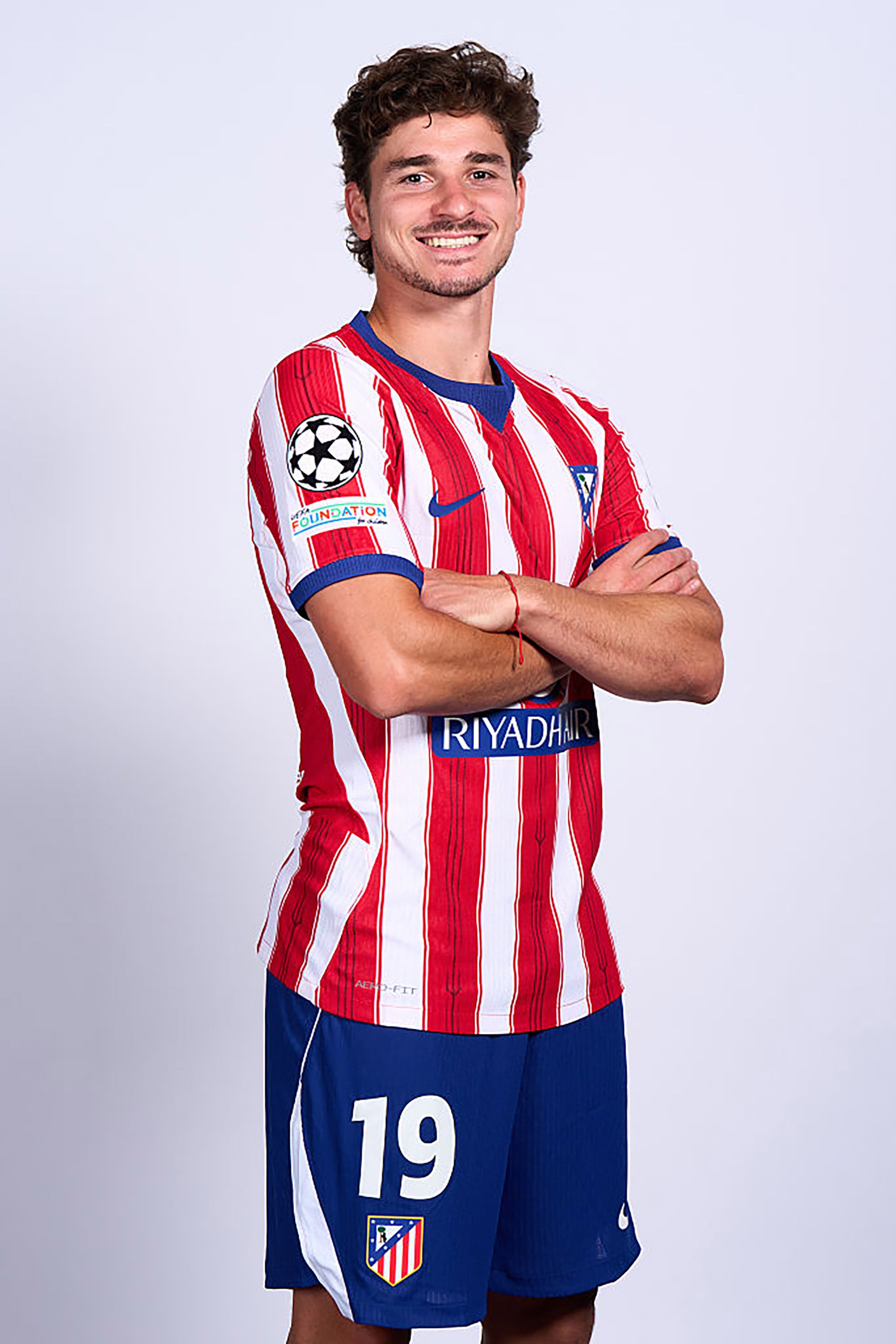 El argentino posó para la foto oficial de la Champions League (UEFA)