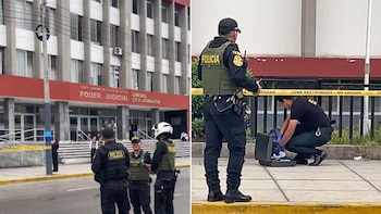 Dejan una granada con una nota amenazante frente a la sede del Poder Judicial en el Callao