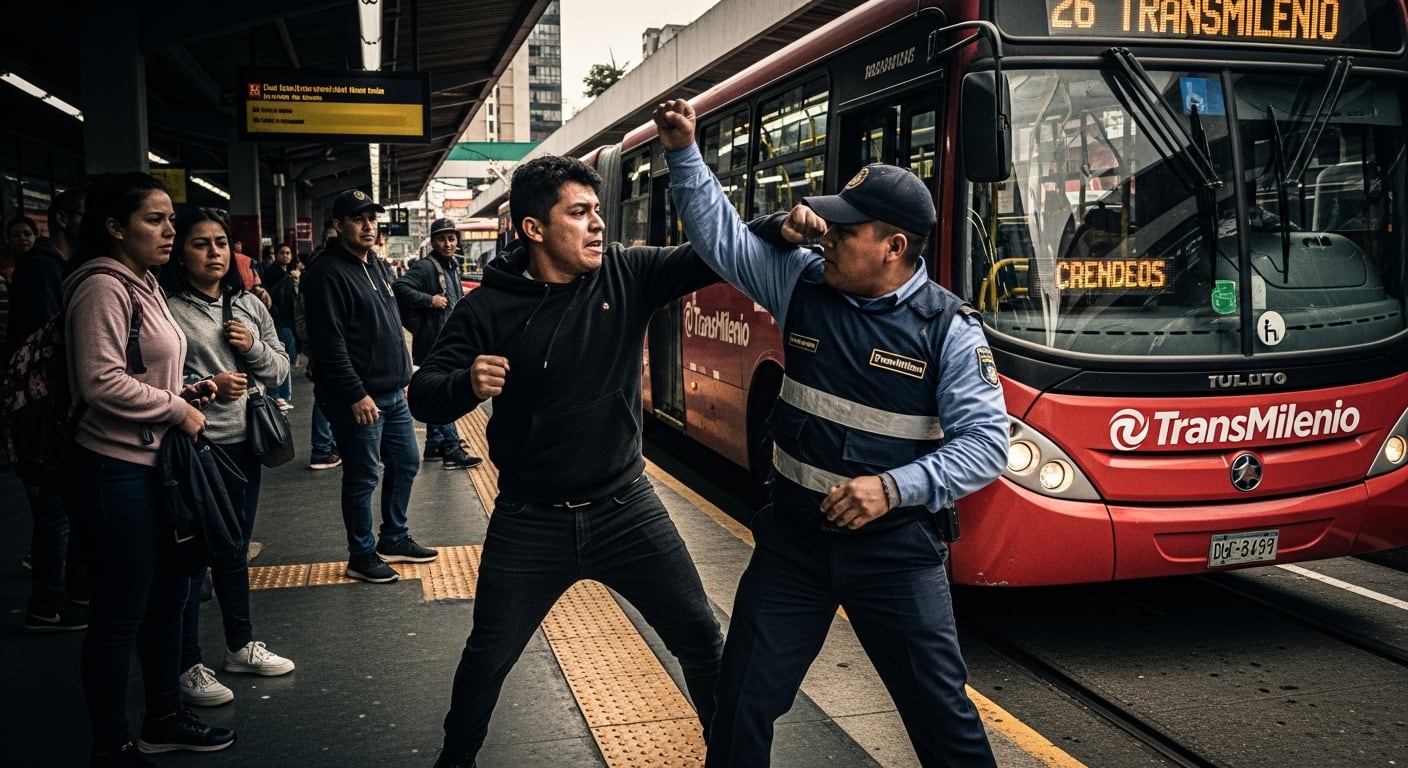 La seguridad en TransMilenio enfrenta su peor crisis con 184 agresiones contra guardas en lo que va de 2026 - crédito Imagen Ilustrativa Infobae