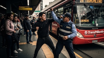 Más de 180 guardas de Transmilenio han sido agredidos en 2026 por colados violentos