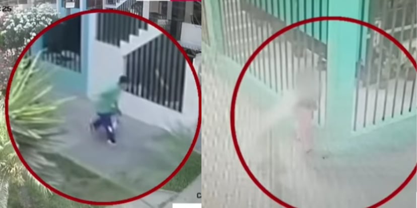 Joven quiso llevarse a niña de cinco años en Los Olivos: cámaras registran el preciso momento