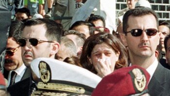 Maher al-Assad, a la izquierda,