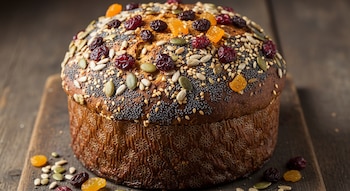 El panettone, tradicional en fin