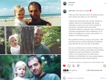 “Todavía sigo esperando que vuelvas”, el mensaje de Julieta Confessore después de la muerte de Fernando Confessore