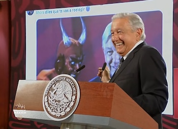 El presidente se mofó de