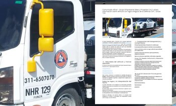 Comunicado de la empresa de grúas - crédito https://gruas724.com/página web