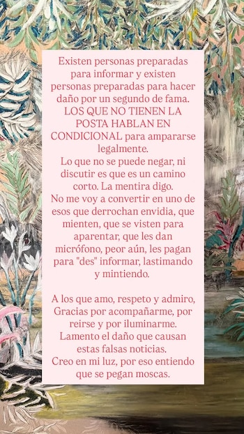 Juana Viale desmintió con firmeza