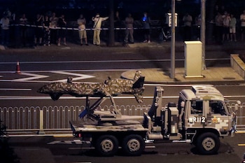 Un drone militar chjino es