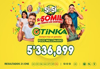 La Tinka: jugada ganadora y
