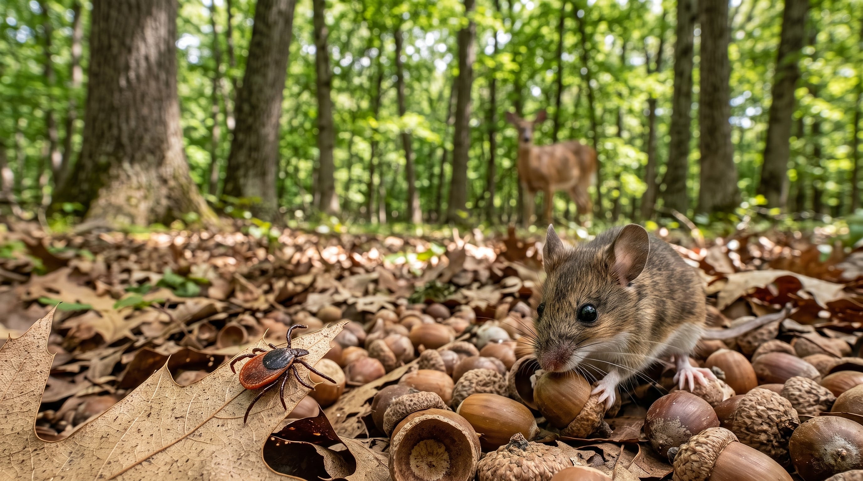 Los roedores de patas blancas transmiten la bacteria de Lyme hasta al 93% de las garrapatas jóvenes que se alimentan de ellos (Imagen Ilustrativa Infobae)