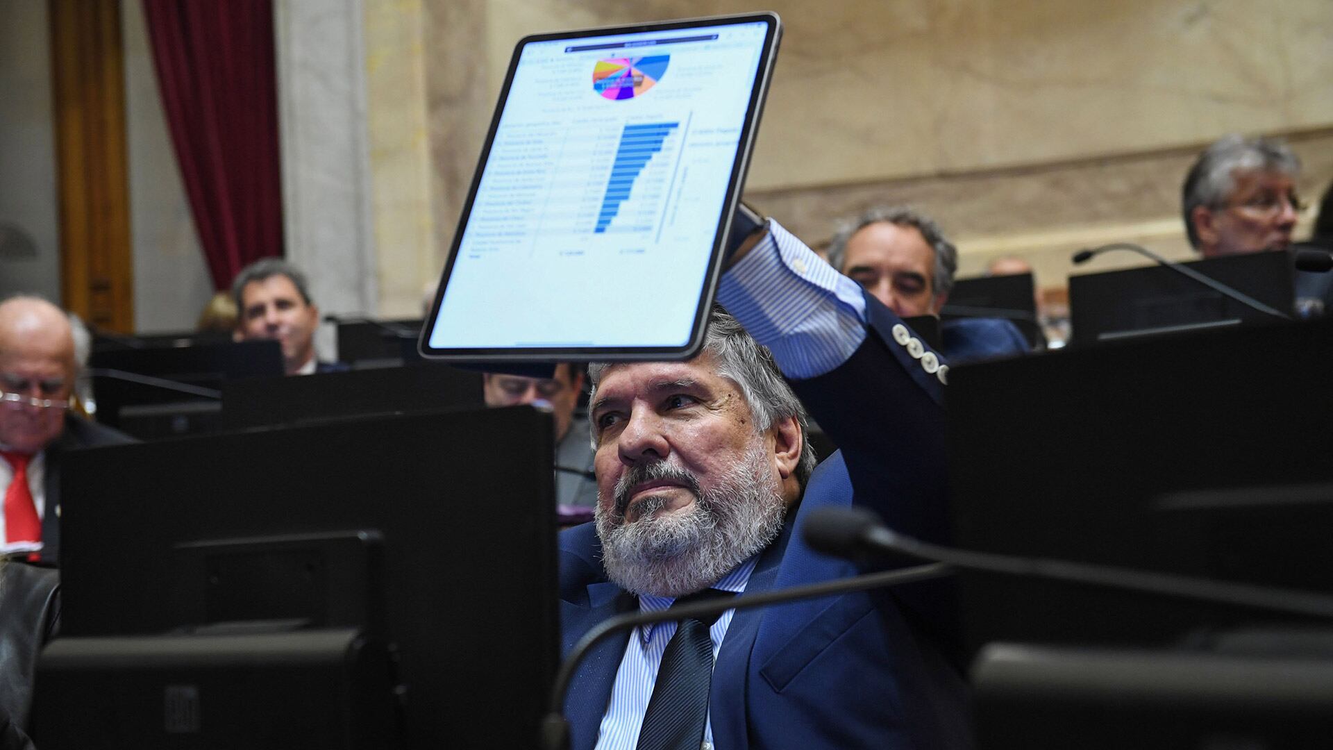 El jefe del kirchnerismo en el Senado, José Mayans