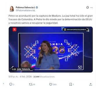 En sus afirmaciones, la senadora