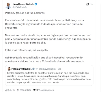 Juan Daniel Oviedo destacó que