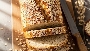 Receta de pan de avena esponjoso, rápida y fácil