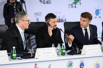 Keir Starmer, Volodimir Zelensky y