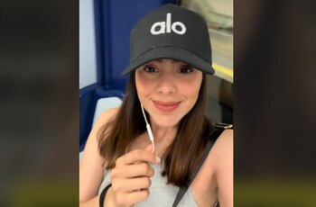 Lizbeth Frías en el metro