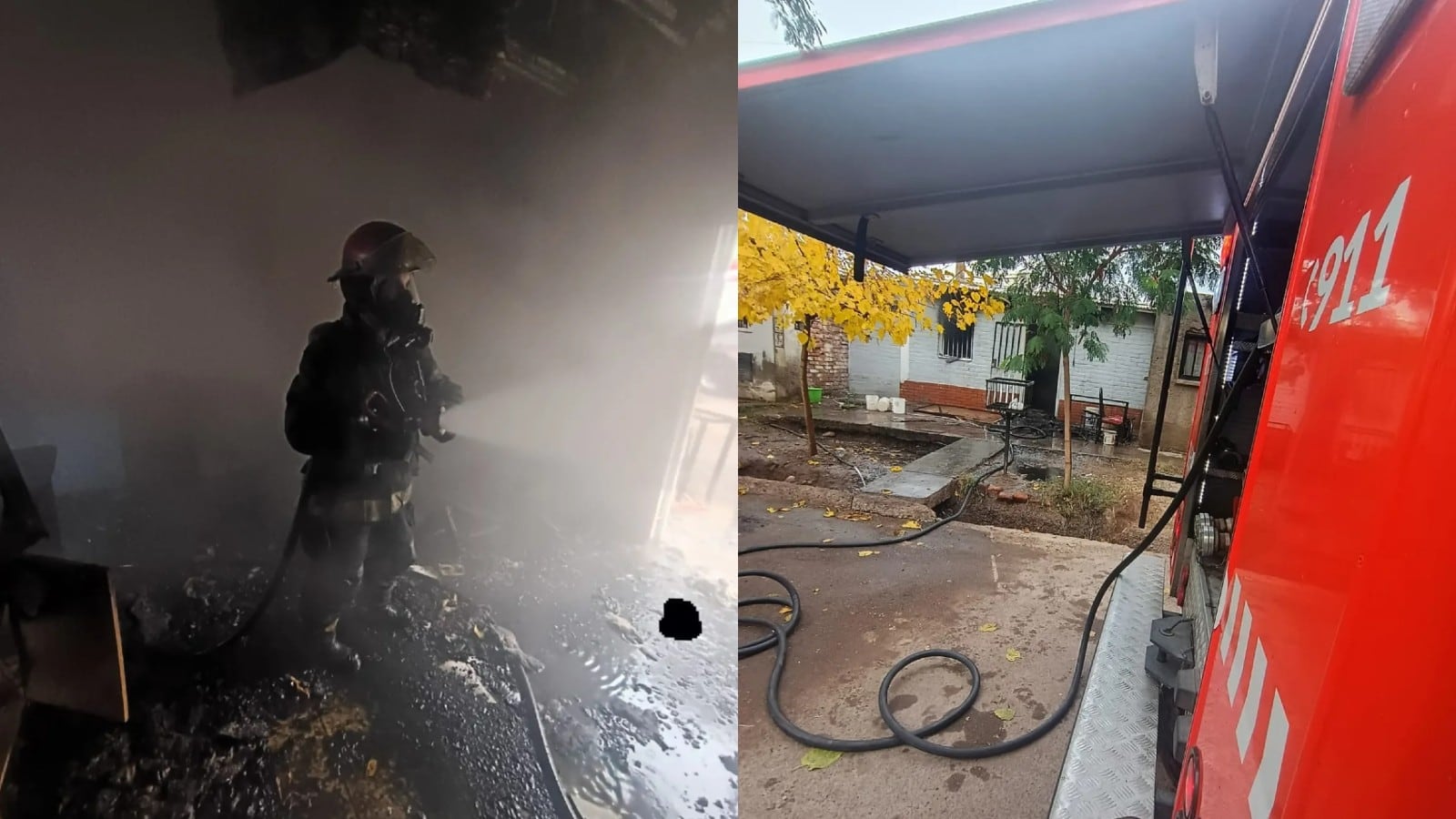 Los dos policías que participaron del rescate también resultaron intoxicados con monóxido de carbono y fueron hospitalizados