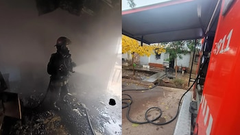 Incendio en Guaymallén: una nena de 2 años se quemó parte del rostro y tres mujeres se intoxicaron