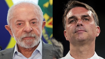 Lula da Silva y Flávio Bolsonaro se enfrentarán cara a cara en su primer debate a una semana del balotaje en Brasil