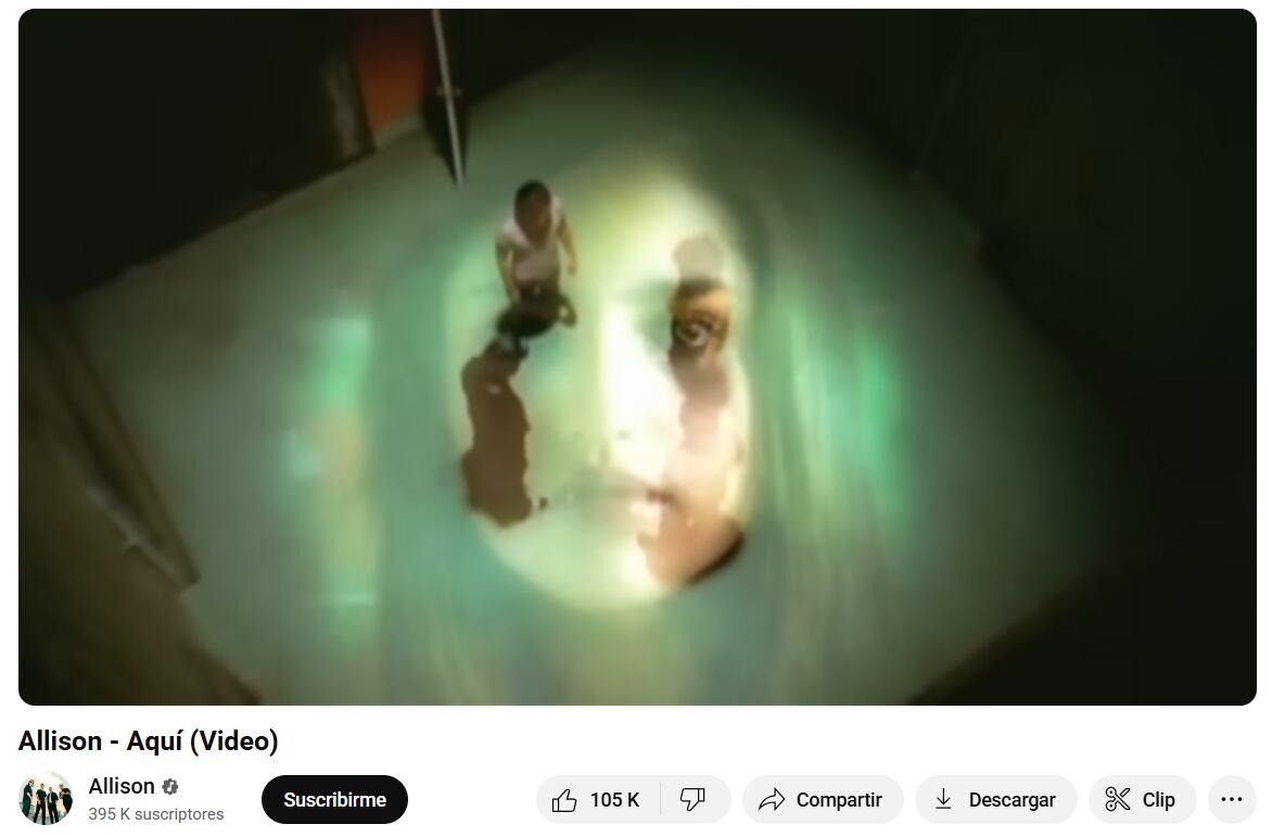 Previo a sus primeros protagónicos, la actriz comenzó a brillar en videoclips musicales. (Captura de pantalla, Youtube)