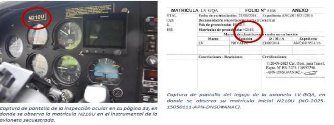 El tablero con la matrícula original