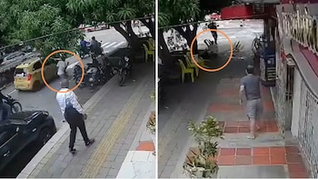 En video | Sicarios en moto persiguieron y dispararon contra un hombre en Barranquilla y generó pánico en la comunidad
