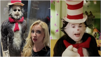 Influencer Natalie Reynolds compra el disfraz original de ‘El Gato’ y asegura que el alma de Mike Myers está atrapada dentro