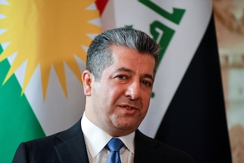 Masrour Barzani, primer ministro de la región del Kurdistán iraquí, calificó de "escalada peligrosa" el ataque con drones iraníes contra su oficina (Daniel Leal/Pool/REUTERS/Archivo)