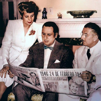 Evita junto a Juan Domingo